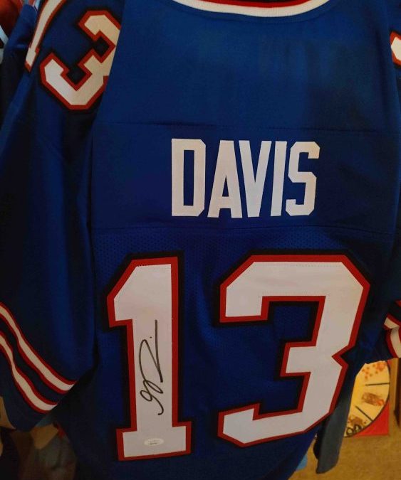 Autographed Gabe Davis jerseys, mini helmets or rookie cards just $31 each!